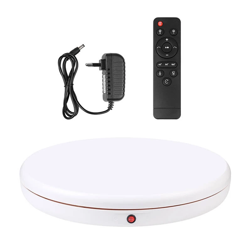PULUZ roterende presentatiestandaard 45 cm wit