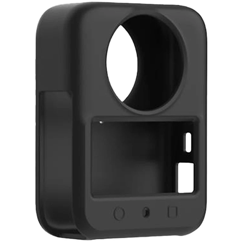PULUZ PU783B siliconen lensdop voor DJI Osmo 360, zwart