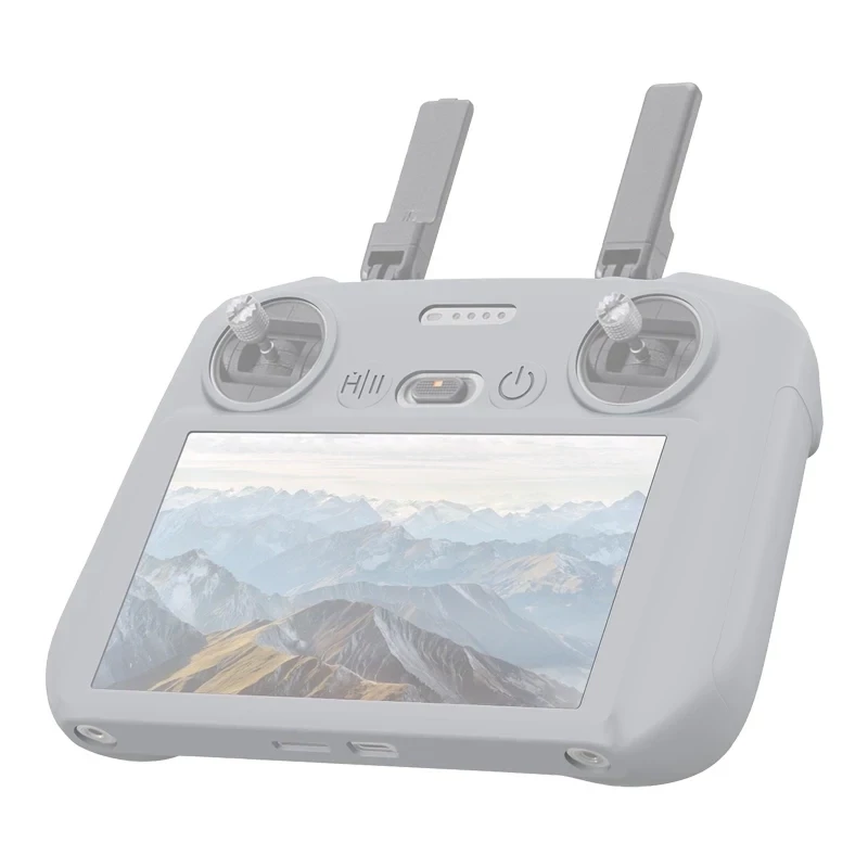 PULUZ siliconen beschermhoes voor DJI RC 2 (grijs)
