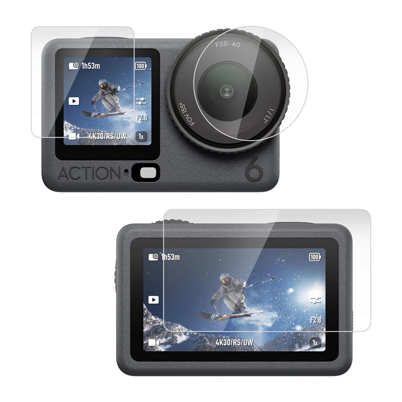 PULUZ set gehard glas voor DJI Osmo Action 6, 3 stuks (PU1067T)