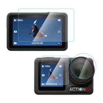 PULUZ displayschermfolie van gehard glas voor DJI Osmo Action 5 Pro, transparant