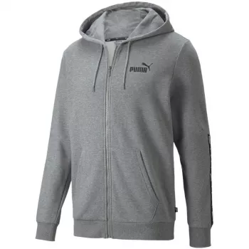 PUMA ESS+ Tape Full-Zip Hoodie TR Heren Medium Gray Heather