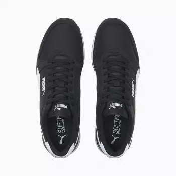 PUMA R78 Heren Lifestyle-Sneakers Zwart Wit