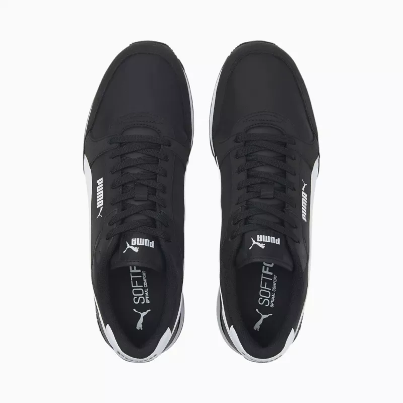 PUMA R78 Heren Lifestyle-Sneakers Zwart Wit