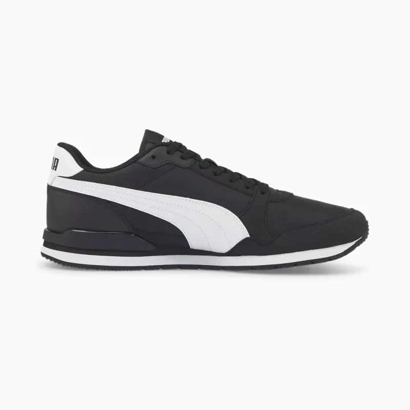 PUMA R78 Heren Lifestyle-Sneakers Zwart Wit