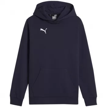 Puma Team Goal Casuals hoodie marineblauw 140 cm