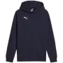 Puma Team Goal Casuals hoodie marineblauw 140 cm
