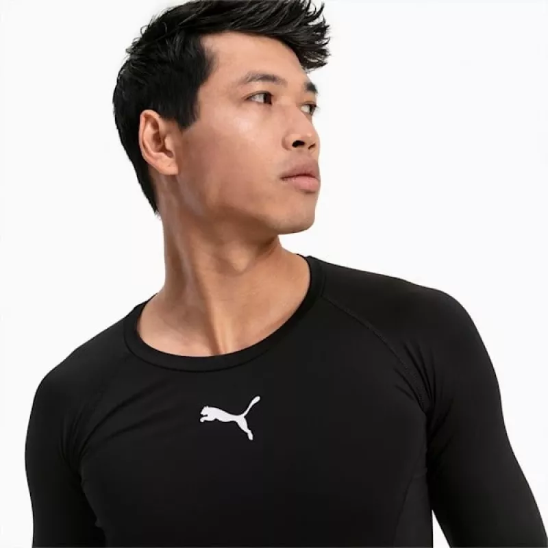 PUMA teamFINAL 21 heren trainingsshirt zwart/wit maat L