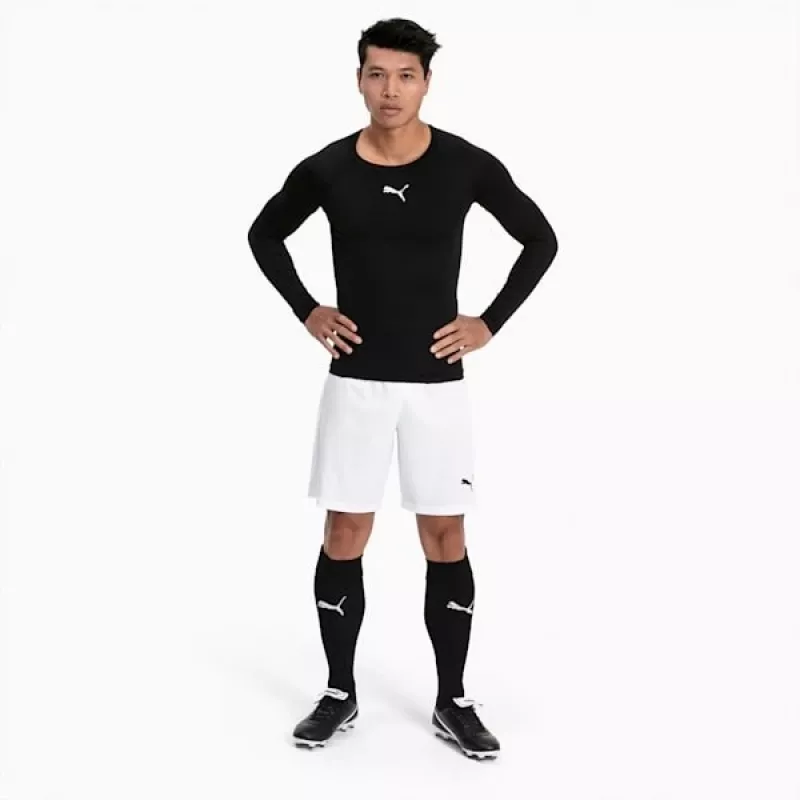 PUMA teamFINAL 21 heren trainingsshirt zwart/wit maat L