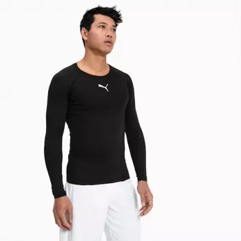 PUMA teamFINAL 21 heren trainingsshirt zwart/wit maat L
