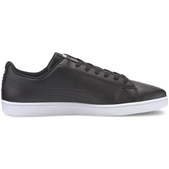 PUMA UP herensneaker, low-top, zwart kunstleer, SoftFoam+ binnenzool, niet-afgevende rubberen loopzool