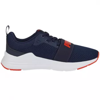 PUMA Wired Run Jr kindersneakers, donkerblauw, 38,5