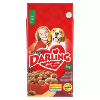 PURINA Darling rundvlees met kip droogvoer voor honden - 15 kg