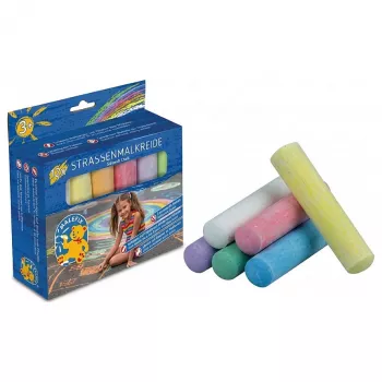 PUSTEFIX MALEFIX Street Chalk 6-pack Fairy Tale | afwasbaar, stofarm stoepkrijt