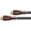 PYTHON GC-M0022 20m actieve High-Speed HDMI-kabel met Ethernet, 4K2K/UHD, Redmere-chip, vergulde contacten, OFC, nylonvlecht, zwart