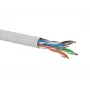 Q-LANTEC U/UTP Cat.6A netwerkkabel, LSOH, Dca, 4x2x23 AWG, 10 Gb/s, grijs, 500 m