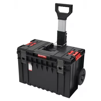 Qbrick System ONE gereedschapskoffer trolley - zwart/rood, 50L, IP65, 100 kg draagvermogen