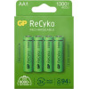 GP ReCyko AA NiMH-accu's, 1300 mAh, 1,2 V, 4-pack