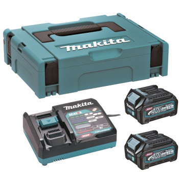 Makita 191J81-6 XGT 40 V max accu-set, 2 × BL4025 2,5 Ah, DC40RA, MAKPAC
