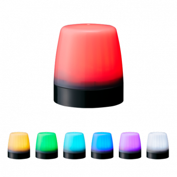 PATLITE NE-M1ANN-M LED-signaallamp met 7 kleuren, 12–24 V DC, IP67