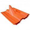 KOSCOM 4549 Frankfurter Pfanne, kunststof rood, voor masten tot Ø60 mm