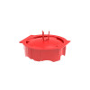 Primo P722 universele stucdeksel voor inbouwdozen, herbruikbaar, rood, 65,5 mm