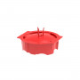 Primo P722 universele stucdeksel voor inbouwdozen, herbruikbaar, rood, 65,5 mm
