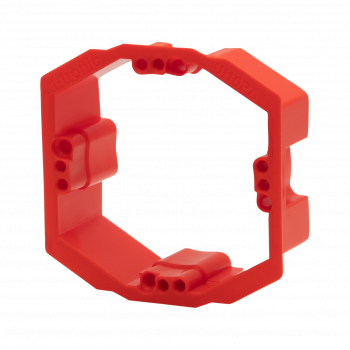 f-tronic 7390152 UI10PA stucuitlijnring, traploos 10–25 mm, rood