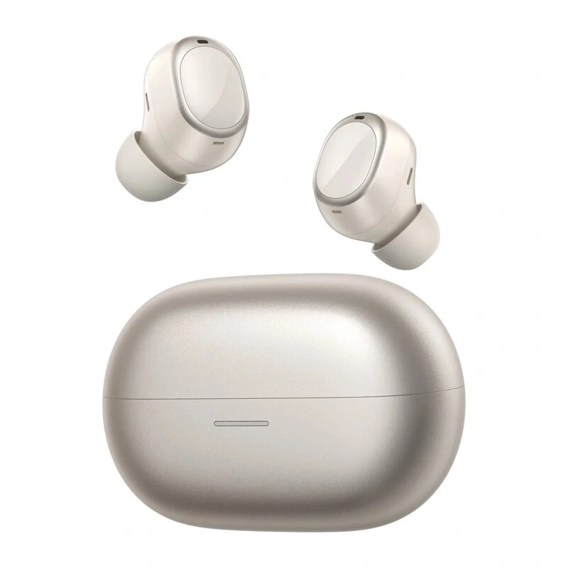 QCY Melobuds A30 draadloze oordopjes, adaptieve ANC tot 60 dB, Bluetooth 6.0, LDAC, Hi-Res Audio, 50 uur speeltijd, 8 microfoons, IPX5, goud