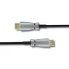 Qoltec 50472 HDMI-kabel 20 m, HDMI type A, zwart/zilver