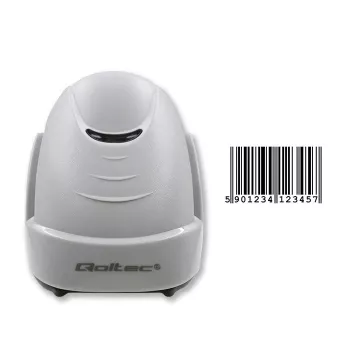 Qoltec 50877 1D laser barcodescanner USB wit