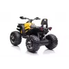 QLS-3288 elektrische berijdbare quad met rugleuning, LED-verlichting, MP3, geel