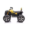 QLS-3288 elektrische berijdbare quad met rugleuning, LED-verlichting, MP3, geel