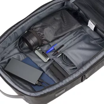 QUALO laptop rugzak Ultimate Line USB-C 15,6 zwart