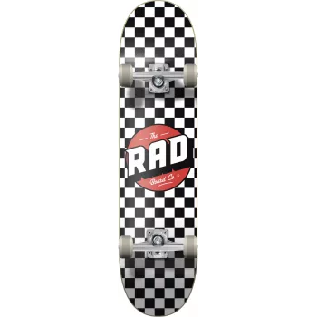 RAD Checker Stripe Compleet Skateboard 7.75 Navy