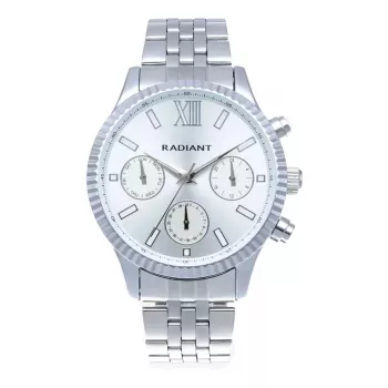 RADIANT heren analoog quartz horloge RA589701 44mm edelstaal zwarte wijzerplaat