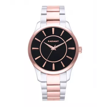 RADIANT herenhorloge RA614203 (44mm) – blauwe wijzerplaat, zilverkleurige Milanese mesh band