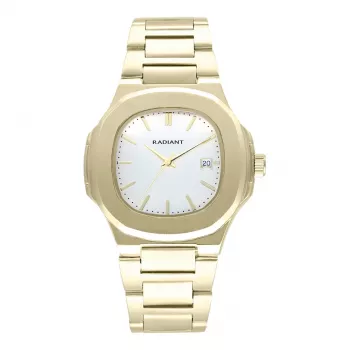 RADIANT herenhorloge RA639203 (43mm) - zwarte wijzerplaat, zwarte leren band