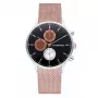 RADIANT New Man Heren Analoog Quartzhorloge RA601704 41mm Zwarte Wijzerplaat Edelstaal Meshband