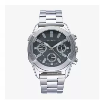 RADIANT RA634702 heren analoog quartz polshorloge 44mm zwart leer