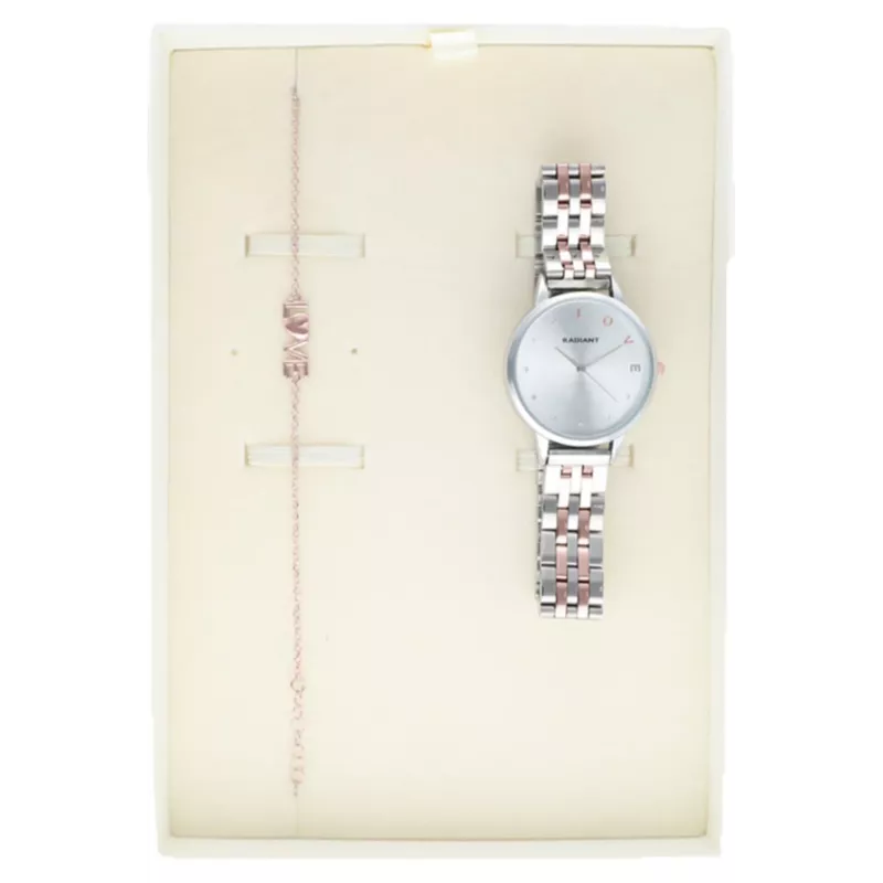 RADIANT dameshorloge RA609203PT 33mm zilver roségoud