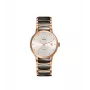RADO R30183762 dameshorloge 28mm RVS en keramiek bruine wijzerplaat