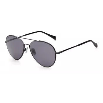 RAG&BONE MAN zonnebril RNB1036GS8075 zwart grijs rechthoekig 58 mm