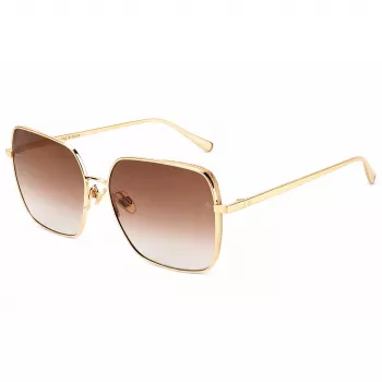 RAG&BONE dames zonnebril RNB1054GS010 - zwart acetaat frame, grijze polycarbonaat glazen, 58 mm