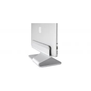RAIN DESIGN mTower verticale laptopstandaard - zilver geanodiseerd aluminium, ruimtebesparend desktop-dockingstation voor MacBook en notebooks