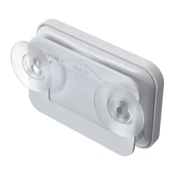 RAINPOINT BALDRTHERM B0549STH badkamertimer met temperatuur- en vochtigheidsmonitor, IP24 spatwaterbescherming, countdown/count-up, lcd-achtergrondverlichting, zuignap/standaard/wandmontage
