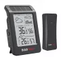 RAINPOINT BALDRTHERM B0596WT2H2P-V1 op zonne-energie werkend weerstation met draadloze buitensensor, zwart