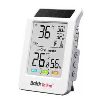 Rainpoint Baldrtherm HCS596WB op zonne-energie werkende Wi-Fi-thermohygrometer met app-bediening en afstandsensor