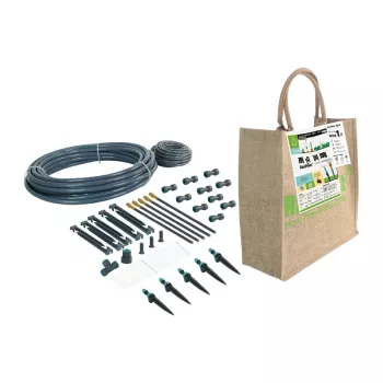 RAINPOINT druppel- en sproeiirrigatiesysteem 15m 1/2 inch 50 druppelaars zwart