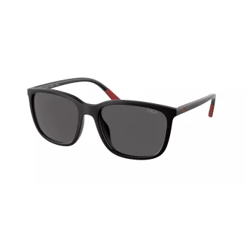 RALPH LAUREN herenzonnebril PH4185U537587 - vierkant havanna montuur, donkergroene glazen, 56/18/145 mm